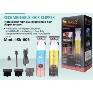 Cortadora de pelo Sunker SK-606 recargable, inalámbrica, profesional, con peines guía y carga USB - Product Image 1