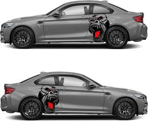 สติกเกอร์ติดรถกอริลลารูปสัตว์สติ๊กเกอร์ประตูฝากระโปรงหน้ารถขนาดใหญ่สำหรับรถกระบะรถตู้ SUV - Product Image 6