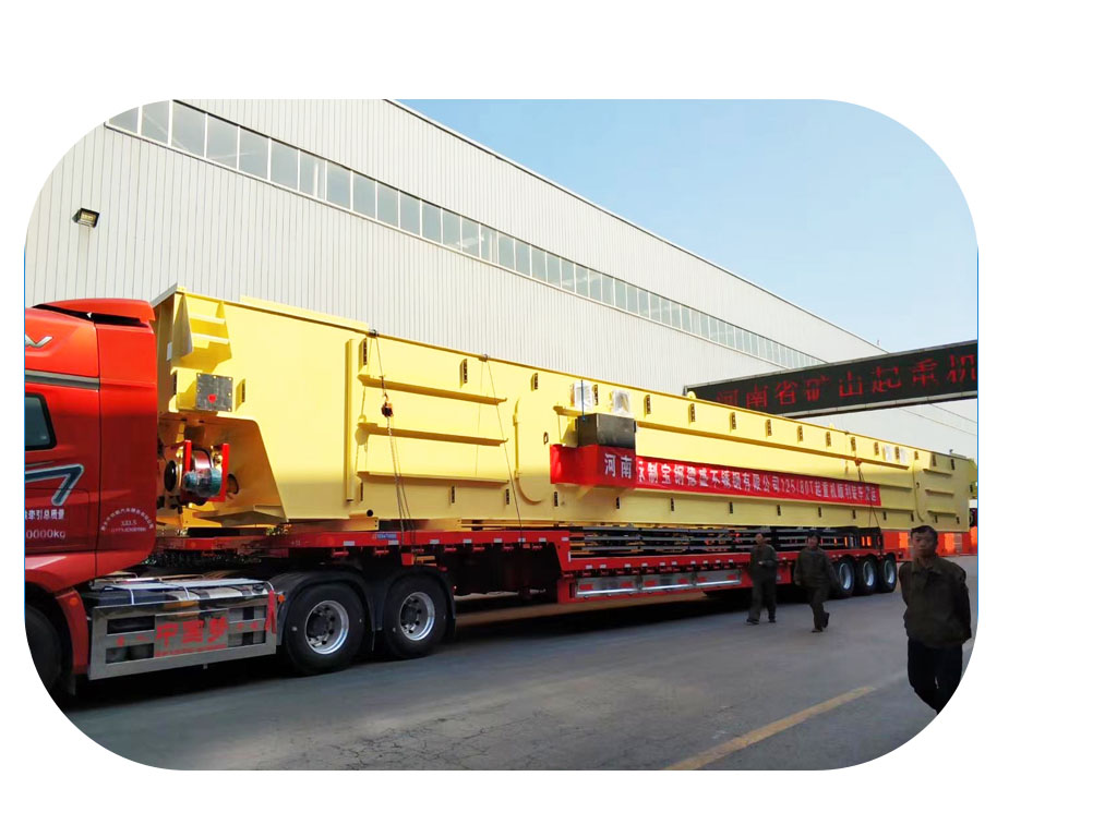 Hook Double Girder Overhead Travelling Crane 100 / 20T 22m Lifting Height