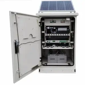 Waterproof Outdoor Enclosure IP55 Telecom Cabinet 19 Inch Battery Rack Cabinet With Solar Power System