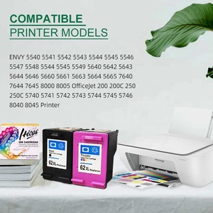 Cartouche d'encre remanufacturée compatible Premium <span class=keywords><strong>62</strong></span> <span class=keywords><strong>XL</strong></span> 62XL pour imprimante DeskJet 5646 56607640 7645 5740 - Product Image 5