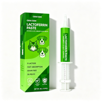 Pâte de lactoferrine pour chiens et chats, soutient l'immunité et la santé intestinale, sans lactose, sans céréales, absorption rapide, complément alimentaire pour animaux de compagnie, OEM