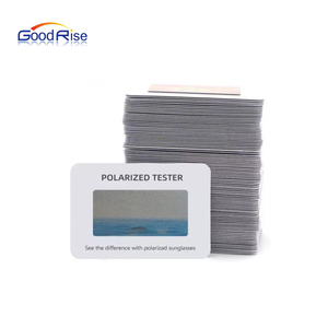 Versión en inglés Tarjeta de prueba polarizada Patrón invisible Gafas de sol Bloqueo de luz azul Tarjeta de prueba Accesorios para gafas Tarjeta de prueba - Product Image 1