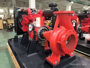 Horizontale Dieselmotor-Saugt heorie der EAC-Serie Kreiselpumpen einheiten mit geschlossenem Laufrad 80mm Auslass - Product Image 2