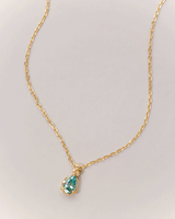 Collar de Moissanita Minimalista Brillante en Forma de Lágrima para la Clavícula, Lujo Accesible para el Día a Día, Favorito de Influencers, Regalo Ideal