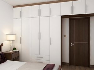 Muebles de almacenamiento de lujo modernos, armario convertible de madera maciza para dormitorio, para el hogar, Hotel, Villa, estilo de Panel - Product Image 6