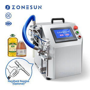 Máquina Llenadora de Líquidos y Pastas ZONESUN ZS-GPSV1 Semiautomática con Bomba de Engranajes Servo, para Detergente, Aceite, Champú, Gran Flujo - Product Image 1