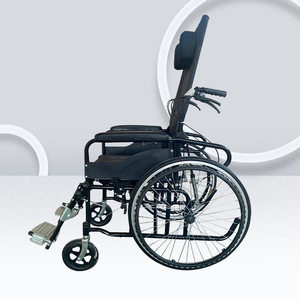 Hydraulic Reclining Wheelchair Foam Tires Lightweight Folding Comfortable Manual <b>Mobility</b> <b>Chair</b> for Disabled Elderly - Product Image 3