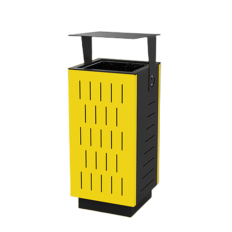 Garbage Container Commercial Metal Waste Bin Stainless Steel Recycle Outdoor Park Trash Can