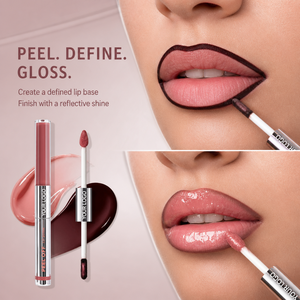 MLM Makeup Dual Head Peel Liquid Lip Tint Matt, wasserfest, nicht verblassend, feuchtigkeitsspendend, mineralisch glänzend, Vitamin E Lippenstift zum Abziehen - Product Image 5