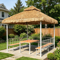 Premium Stahl-Farmhaus-Pavillon vom Hersteller: Wasserdichtes, pulverbeschichtetes Poolzelt, Garten- und Terrassenüberdachung, Outdoor-Pavillon