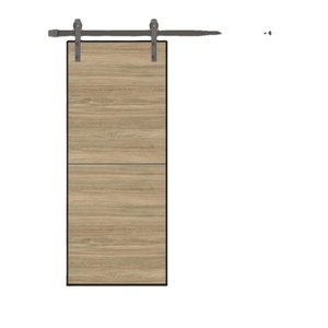 <span class=keywords><strong>Porte</strong></span> <span class=keywords><strong>de</strong></span> grange en <span class=keywords><strong>bois</strong></span> massif, dispositif d'intérieur étanche, face simple, insonorisée, <span class=keywords><strong>pour</strong></span> maison et Villa - Product Image 3