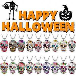 Meilleure vente coloré Halloween fantômes porte-clés en acier inoxydable cadeau promotionnel porte-clés pendentif porte-clés en métal - Product Image 4