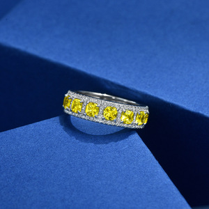 Nuovo Anello da Donna di Lusso con <span class=keywords><strong>Diamanti</strong></span> a Taglio Quadrato, Stile Retrò, Gioiello da Matrimonio - Product Image 1