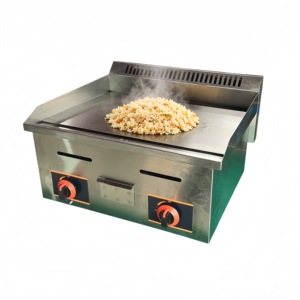 Gril et plancha à gaz professionnels en acier inoxydable pour restaurants et chariots de restauration, idéaux pour la cuisson de steaks - Product Image 3