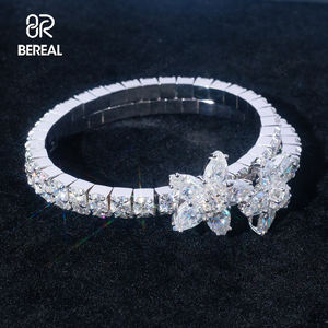 Cadena de Tenis con Diamantes Cultivados en Laboratorio VVS Personalizados, Salida de Fábrica, Oro Blanco, Plata 925, Cadena de Tenis, Joyería Fina para Mujer - Product Image 1