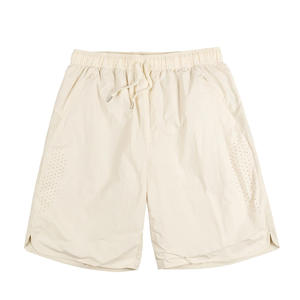 Pantalones Cortos Deportivos Healy con Diseño Personalizable, Ligeros, para Senderismo, en Beige y Negro, de Secado Rápido y Transpirables - Product Image 1