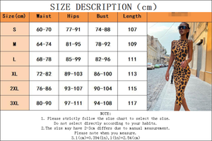 ชุดเดรสลายเสือดาวเซ็กซี่ ไซส์ 3XL แฟชั่นผู้หญิง ชุดเดรสทรงเข้ารูปเปิดหลัง ชุดราตรีออกงาน แขนกุด ชุดเดรสสำหรับงานปาร์ตี้ ชุดเดรสยาว - Product Image 2