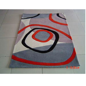 Tapis en laine jacquard fait main sur mesure, tissé plat, à poils longs, écologique, tapis de bienvenue pour intérieur - Product Image 1