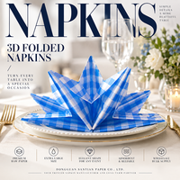 Serviettes jetables prêtes à l'emploi, extra grandes, forme élégante, absorption premium, pour mariage, banquet, fête, vente en gros