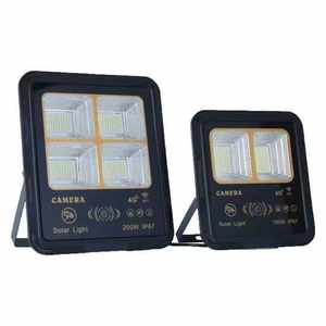 100/200w חיצונית wifi מצלמת אינטרנט אבטחה עמיד למים הצפה השמש אור שלט רחוק שלט רחוק - Product Image 2