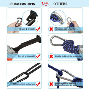 Hamac léger en nylon parachute et balançoire de jardin pour 2 personnes, grand format, pour le camping et les voyages en extérieur - Product Image 2