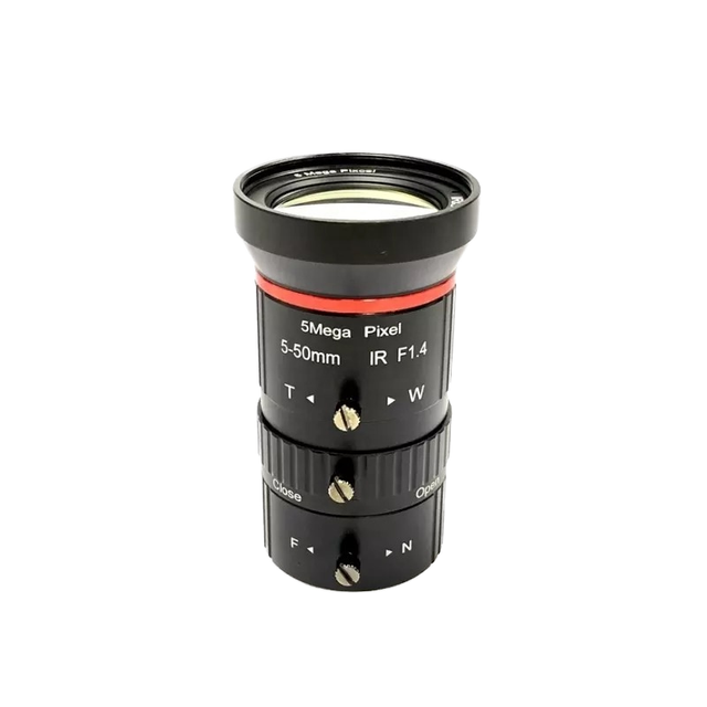 5MP Varifocal Lens 5-50mm CS Mount Manual Iris F1.4 for Industry CCTV IP Camera