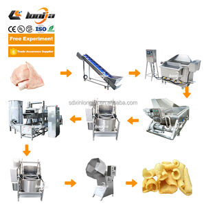 Machine à frire industrielle continue pour craquelins, ligne <span class=keywords><strong>de</strong></span> traitement <span class=keywords><strong>de</strong></span> friture pour peau <span class=keywords><strong>de</strong></span> porc, friteuse continue pour nuggets <span class=keywords><strong>de</strong></span> poulet - Product Image 1