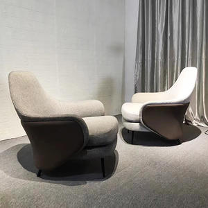 Mobilier de maison au design italien Chaise de style Angie Canapé simple de salon Chaise longue avec pouf - Product Image 4