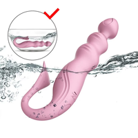 Weibliches Orgasmus-Masturbationsgerät USB-Aufladbarer G-Punkt-Vibrator 10 Frequenzen 100% Wasserdicht Latex Silikon/ABS Rosa
