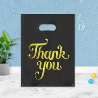 Sacs d'emballage personnalisés en plastique transparent avec poignée, recyclables, pour bijoux, vêtements, cadeaux, shopping, emballage de t-shirts
