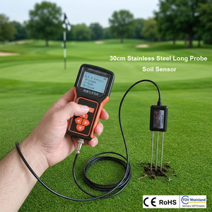Sonda RS485 <span class=keywords><strong>de</strong></span> 30 cm <span class=keywords><strong>de</strong></span> Longitud para Suelo, Sensor 8 en 1 <span class=keywords><strong>de</strong></span> Temperatura, Humedad, Conductividad, EC, PH, NPK con Registrador <span class=keywords><strong>de</strong></span> Datos Portátil para Campos <span class=keywords><strong>de</strong></span> Golf - Product Image 1