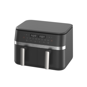 Four à friture à air chaud double 11L, grande capacité familiale, grand écran tactile LCD, style luxueux, pour hôtels et garages - Product Image 1