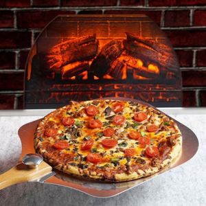 Wholesale Easy <b>Storage</b> Wooden Handle Detachable Pizza Shovel Foldable Aluminum Peel <b>Tray</b> Pizza Tools - Product Image 2