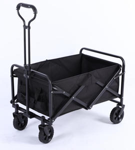 Chariot tout-terrain pliable avec caractéristiques utilitaires extérieures pliables Chariot de jardin Shopping <span class=keywords><strong>Beach</strong></span> Wagon 1pc/carton OEM personnalisable - Product Image 5