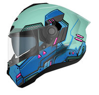 TOOP ECE & DOT Casque de moto intégral à logo personnalisé standard avec doublure lavable de haute qualité Casques à moteur pour hommes