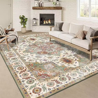 Moderner Luxus-Teppich für Wohnzimmer Maschinell Gefertigter Waschbarer Teppich für Wohnbereich