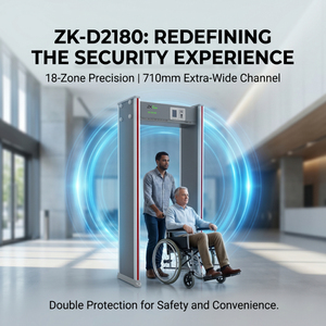 Detector de Metales de 33 Zonas, Puerta de Seguridad IP65 para Entrada de Escuelas ZK-D1065 con 33 Zonas de Detección Precisa - Product Image 3