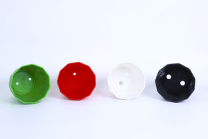 Macetas de Plástico Coloridas de Forma Octogonal, Macetas de Interior para Escritorio, Diseño Moderno y Minimalista para Cactus, Tamaño Mediano - Product Image 2