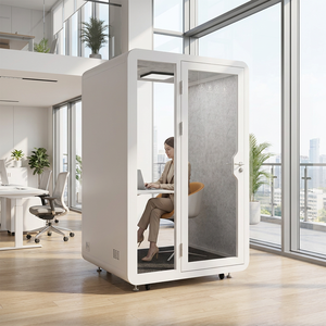 Cabina Telefónica Portátil Comercial Insonorizada, Cabina de Grabación con Aislamiento Acústico para Grabación Vocal en Call Center - Product Image 5