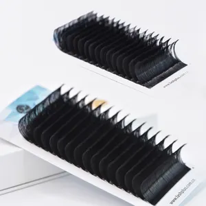 Mink 16 Rows Individual Eyelash Extensions Hand Made Volume Fans Synthetic Hair Natural Long Dd Curl Factory