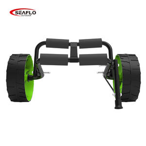 SEAFLOカヤックカートトロリーカートンボックスステンレス鋼取り外し可能ホイール付き58.7*26*8.5ブラックその他 - Product Image 1