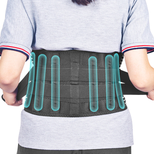 Đàn hồi Polyester thấp đau lưng hỗ trợ điều chỉnh lại Brace belt thắt lưng hỗ trợ vành đai với 6 Thép vẫn - Product Image 4