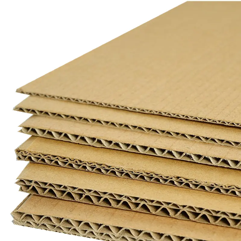 Custom kraft paper 3 layers 5 layers corrugated cardboard display carton gift packaging cardboard sheet