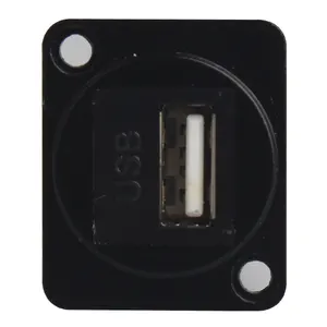 Presa 3.0 USB in metallo tipo D connettore femmina a femmina supporto montaggio pannello adattatore tipo modulo D