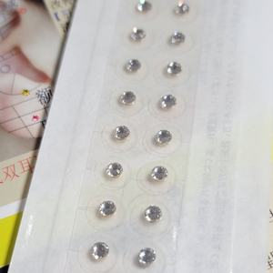 Cuentas magnéticas para acupuntura de oreja, Gema de cristal blanca transparente, cinta de yeso Auricular, semillas de oreja - Product Image 2