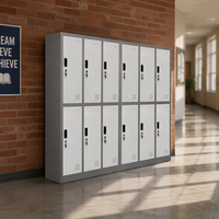 Armoire de rangement verticale en acier à 5 niveaux Youbai, 5 portes, démontable, durable, écologique, pour salle de sport, école, bureau, salle du personnel
