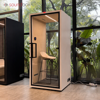 Cabines Acoustiques de Bureau Classe A – Cabine de Travail Insonorisée Silencieuse, Installation Facile, Durable, Type Cabine Téléphonique pour Espaces Ouverts