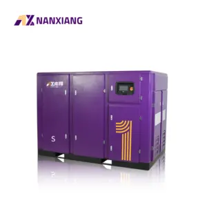 China Factory Rotary Screw Two Stage Air Compressor 75kw 100hp Vsd Direct Drive Silent Screw Air Compressor