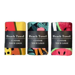 ผ้าเช็ดตัวชายหาดไมโครไฟเบอร์ขนาดใหญ่พิเศษ พิมพ์โ<span class=keywords><strong>ล</strong></span>โก้ได้ ผ้าแห้งเร็ว เหมาะสำหรับก<span class=keywords><strong>ล</strong></span>ุ่มใหญ่ ครอบครัว ใช้ได้ทั้งชายหาดและแคมป์ปิ้ง - Product Image 1